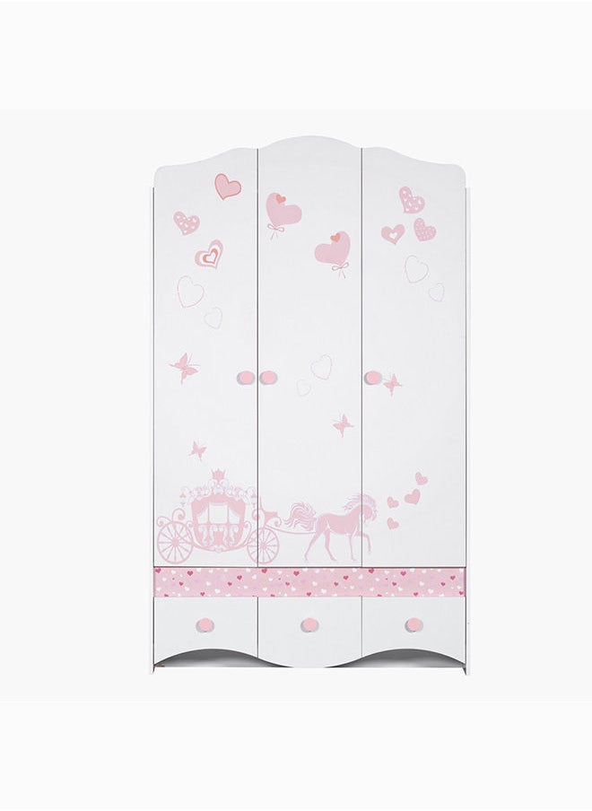 Home Box خزانة ملابس إلسا ذات 3 أبواب و3 أدراج 120 × 182.5 × 40 سم  - Image 3