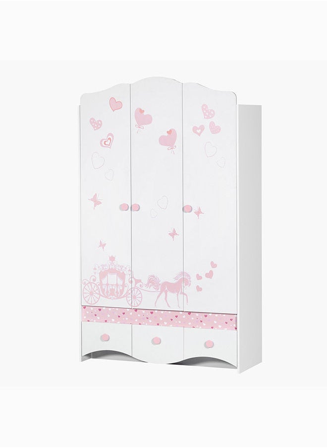 Home Box خزانة ملابس إلسا ذات 3 أبواب و3 أدراج 120 × 182.5 × 40 سم  - Image 5