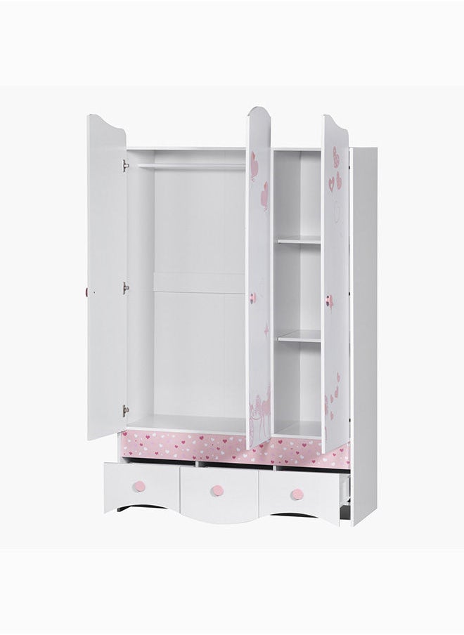 Home Box - خزانة ملابس إلسا ذات 3 أبواب و3 أدراج 120 × 182.5 × 40 سم - Image 1