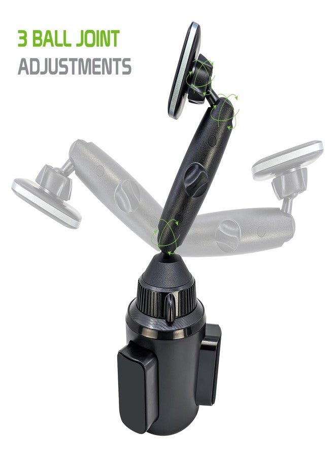 Cellet Cup Holder Phone Mount, Magnetic, for Apple iPhones, Samsung Galaxy Smartphones - Image 2
