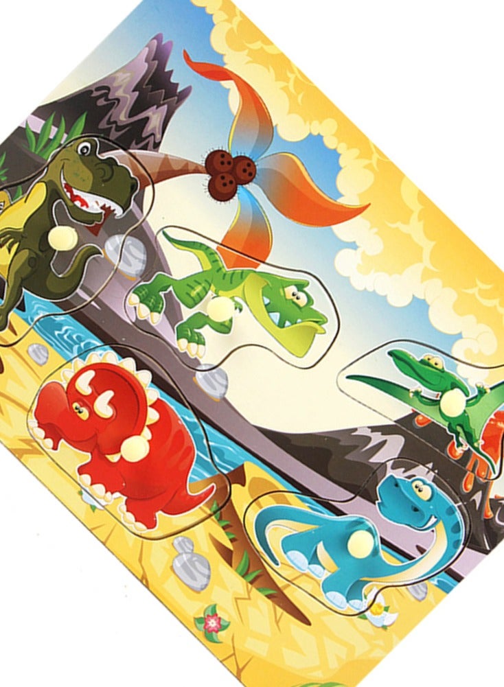 فيتاشيلي لوحة ألغاز تعليمية للأطفال ثلاثية الأبعاد خشبية منقرضة للتعلم المبكر للأطفال - Image 2