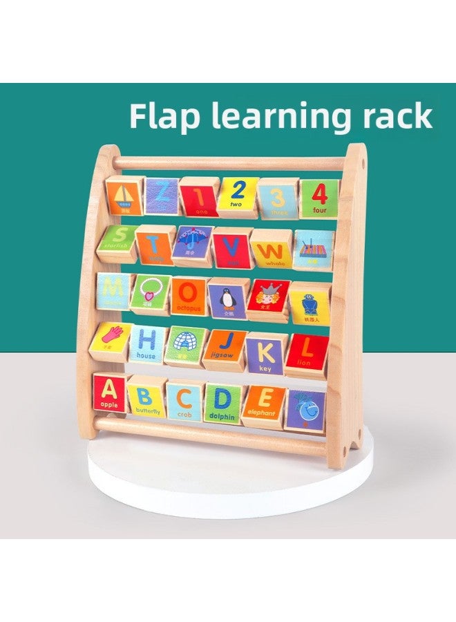 Manufacturers Selling Young Children's Learning Phonetic Phonetic Flip Calculation Frame Children's Mathematical Calculation Early Education Puzzle Enlightenment Toys-Color:MWZ-replica Learning Rack  - Image 1