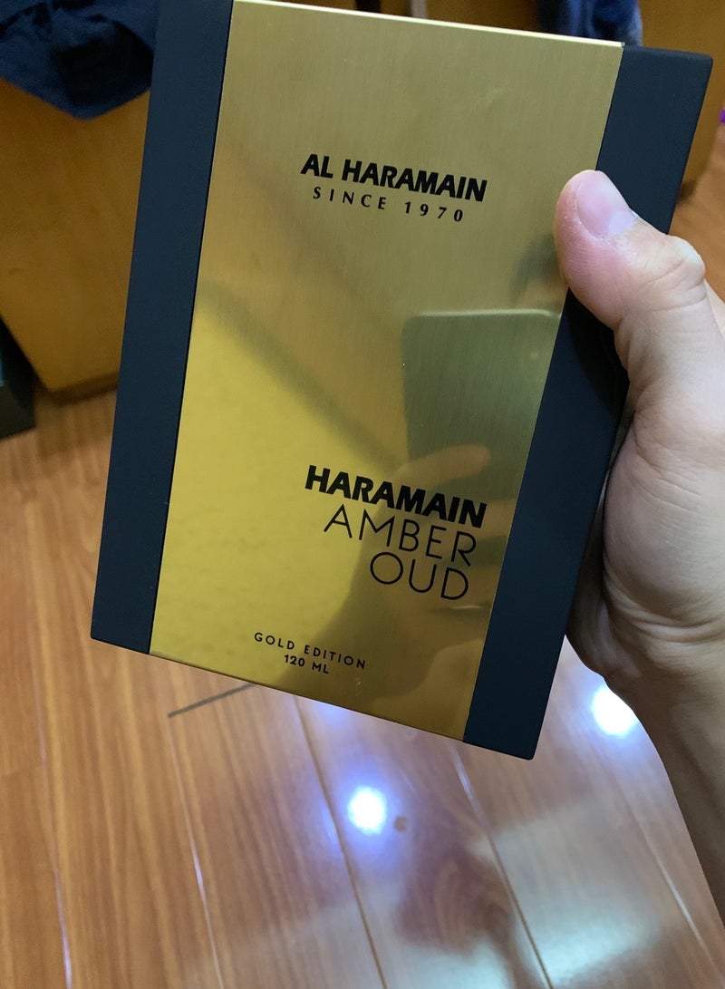 الحرمين عنبر عود جولد إديشن 120 مل ، بخاخ عطر للجنسين 4.05 أونصة. - Image 5