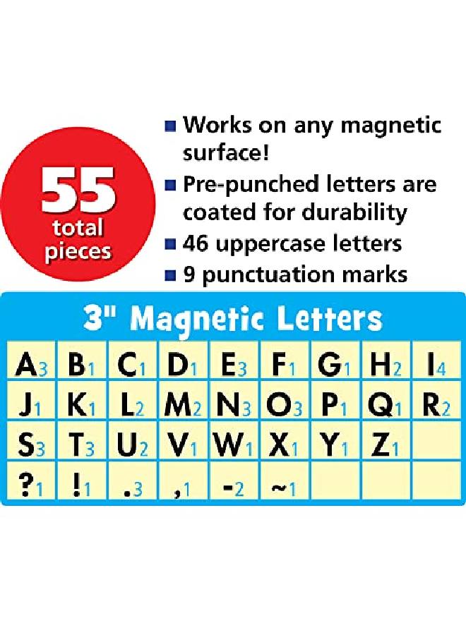 Teacher Created Resources Home Sweet Classroom Bold Block 3" Magnetic Letters - Image 2