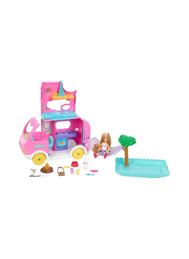 Barbie Barbie Club Chelsea Camper Playset (15 Pieces)  - Image 1
