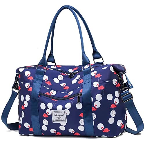 KURGOOL Gym Bag with Wet Pocket Waterproof Sports Duffel Travel Tote Bags for Weekend Getaway Lightweight Trendy Weekender Overnight Bags for Women - Image 1