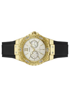 GUESS Guess Gold-Tone Multifunction Watch For Women with Black Silicone Band-GW0519L1  - Image 2