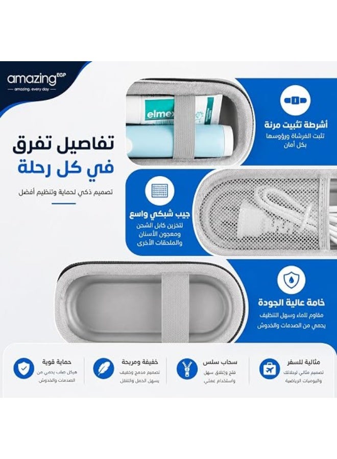 amazing.EGP THE PACK | Hard EVA Travel Case for Electric Toothbrush with Zipper - BLACK - Image 3