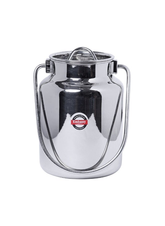 Embassy French Milk/Oil Can, 900 ml (Small Size, Stainless Steel) - Image 1