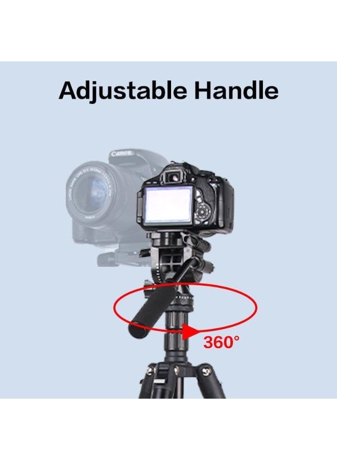 جيه ماري حامل ثلاثي القوائم احترافي 2 في 1 وحامل أحادي القوائم KT285+NB50 مع رأس هيدروليكي سائل، ارتفاع قابل للتعديل 48-177.5 سم، صغير الحجم وقابل للطي 45.5 سم، حامل ثابت شديد التحمل - أسود - Image 5