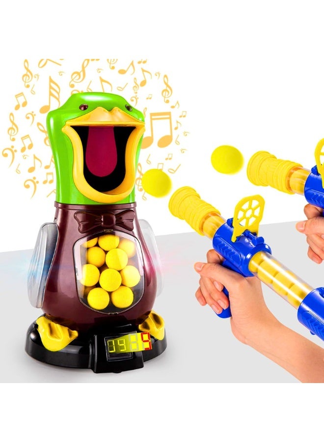 Chase Up Shooting Duck Target Game for Kids 3-5 Years, 2 Packs of Toy Foam Blasters with Movable Target, Interactive Competition Game Gift for Boys and Girls Ages 6 7 8 9+ Years Old - Image 2