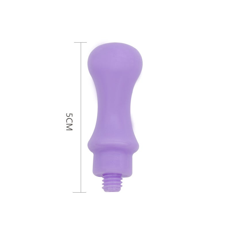 Paint seal handle wholesale factory foreign trade cross-border diy production paint wax seal seal head handle round cat claw mouth Purple round handle 