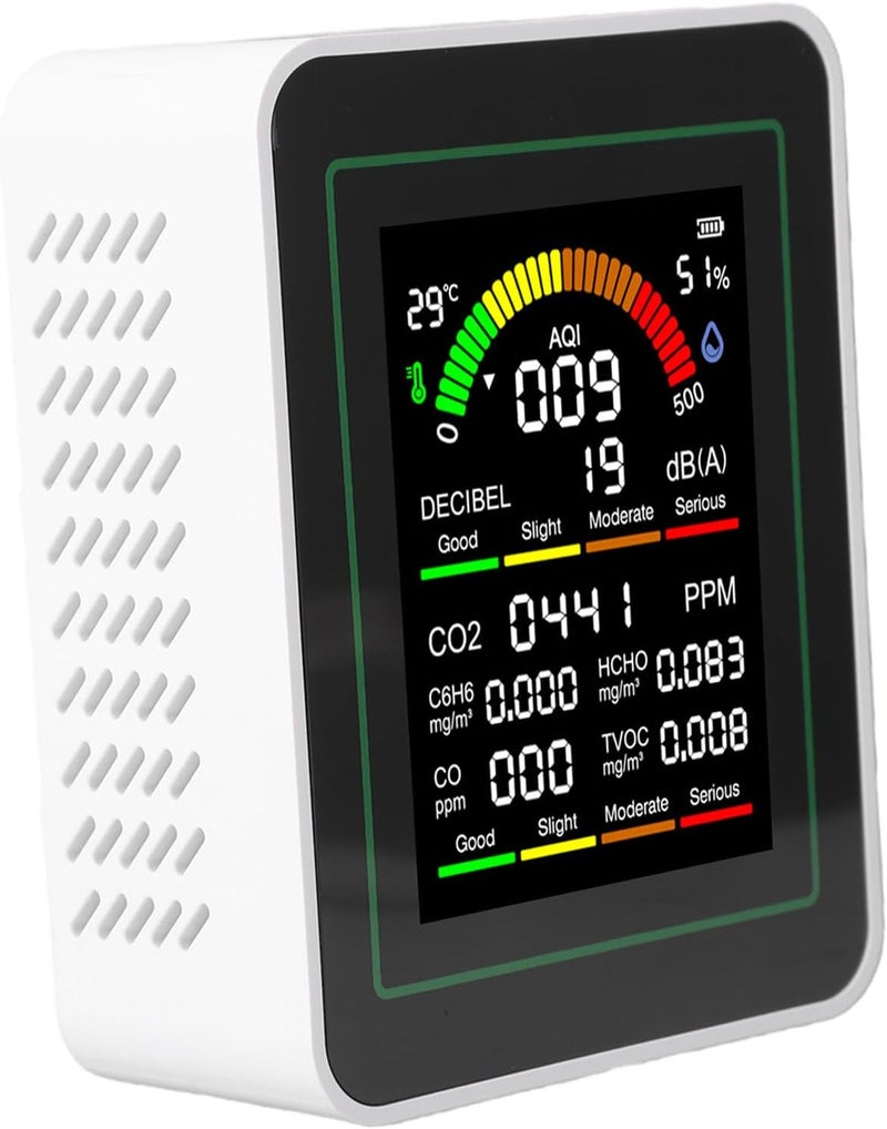 Dpofirs Air Quality Tester with 2.8" Display | Monitor CO2 HCHO TVOC CO Temperature Humidity for Indoor Use - Image 5