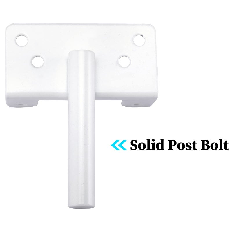 Bordersmover Heavy Duty Gate Latch, Post Mount Automatic Self-Closing Door Latch,for Wooden/Vinyl Fence, Pool,Garden Outdoor, W/Mounting Screws (White) - Image 4