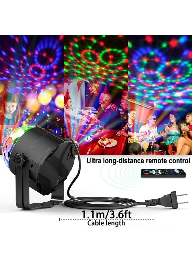 FDTY Disco Ball DJ Party Lights Sound Activated Strobe Lamp with Remote 7 Modes Stage Light for Home Dance Parties Karaoke Halloween Christmas Birthday Decorations - Image 5