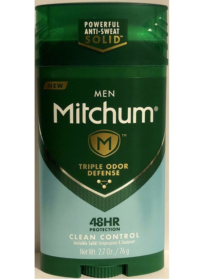 MITCHUM Advanced Control Invisible Solid Clean Control For Men, 2.7 Oz (Pack of 3) - Image 2