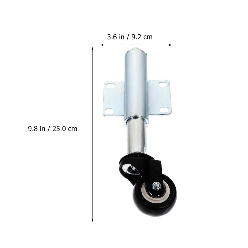 2 Inch Heavy Duty Spring Loaded PU Gate Door Wheel Caster Spring Wheel - Image 2