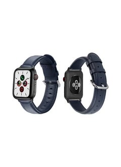 فرقة استبدال لسلسلة Apple Watch 5/4/3/2/1 40/38 مم أزرق داكن