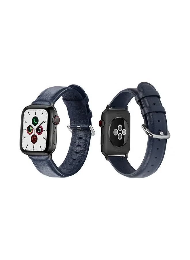 فيسوس فرقة استبدال لسلسلة Apple Watch 5/4/3/2/1 40/38 مم أزرق داكن 