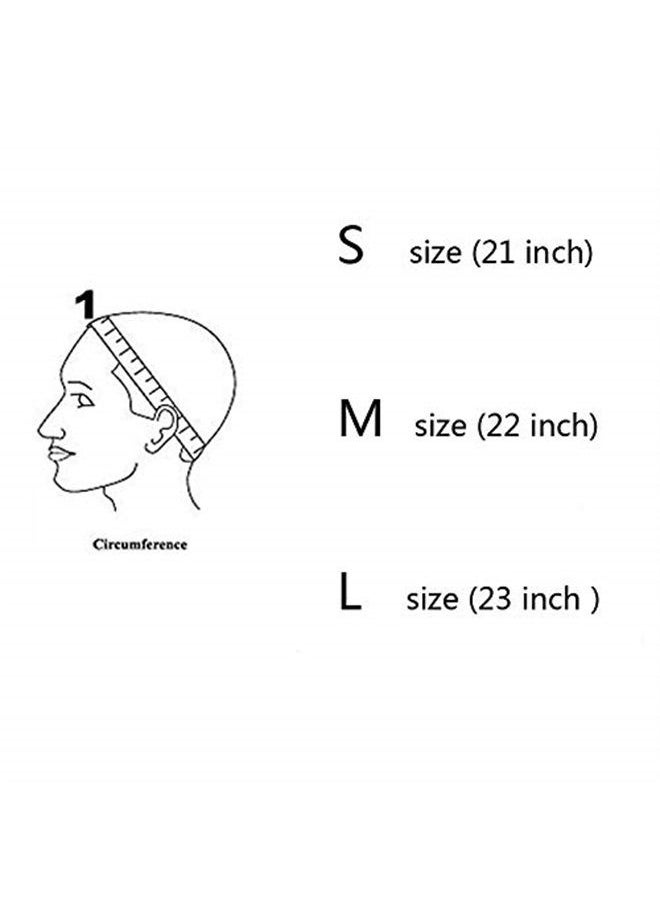 yantaisiyu Lace Front Wig Cap for Making Wigs with Adjustable Strap Glueless Weaving Cap Wig Caps Swiss Lace Hairnet (Brown M 22inch)  - Image 2