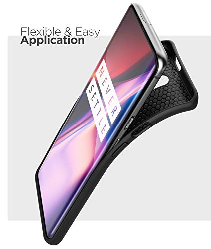 ENCASED OnePlus 7 Pro Case Thin Armor Slim Fit Flexible Grip Phone Cover Black - Image 3