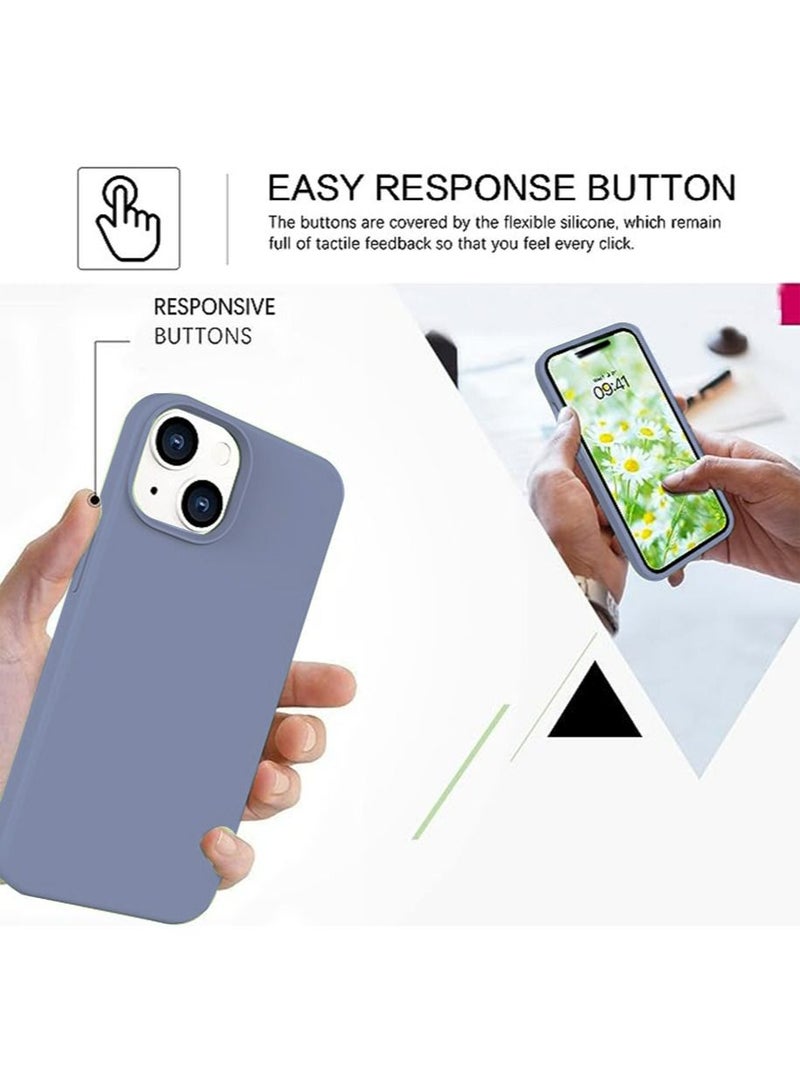 iPhone 15 Mobile Case Cover,Soft Liquid Silicone Protection Anti-Scratch Shockproof Accessories Slim Protective Back Cover with Comfortable Hold Touch Feeling and Anti-fingerprint - Image 4