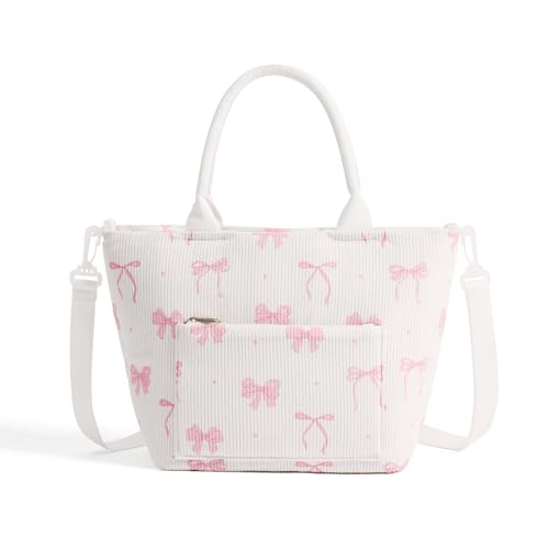 MEXS Lunch Bag for Women Adult Large Insulated Lunch Box Girl Cute Corduroy Lunch Tote Bags Reusable Leakproof Cooler Work Picnic - Image 1