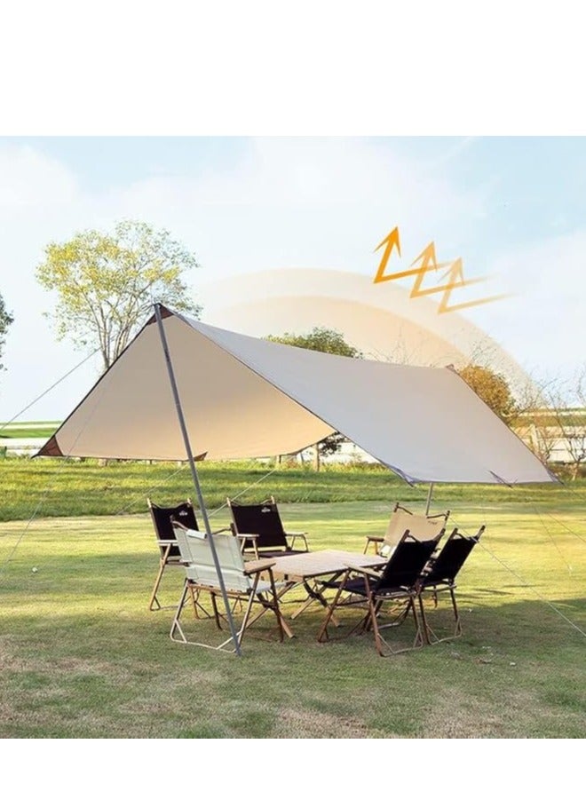 يولان خيمة يولان الخارجية المحمولة المقاومة للماء والرياح، خفيفة الوزن للتخييم، مظلة أرجوحة، مأوى من المطر والذباب، مناسبة للتخييم في الهواء الطلق والمشي لمسافات طويلة والشاطئ 35LSJ-0385 - Image 2