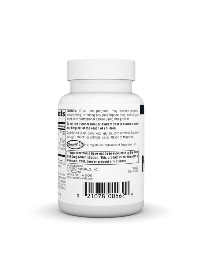 Source Naturals Phosphatidyl Serine Complex Stablilized Enzyme Supplement 500mg - 100% Pure - 60 Softgels - Image 3