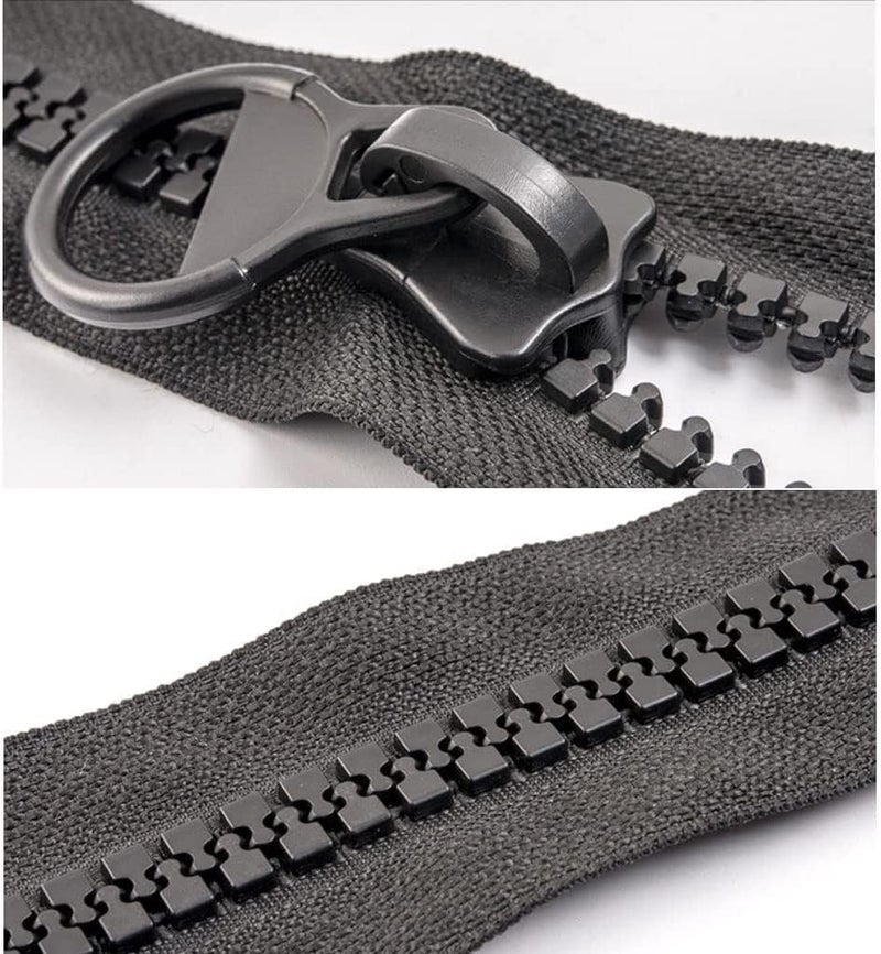 Zippers for Sewing，Zipper Replacement, 1pcs 8# 60300CM Resin Zipper, Sewing Zippers with Zipper Sliders, Clothes Sleeping Bag Tent Bedspreads Sewingack,:(80cm) - Image 4