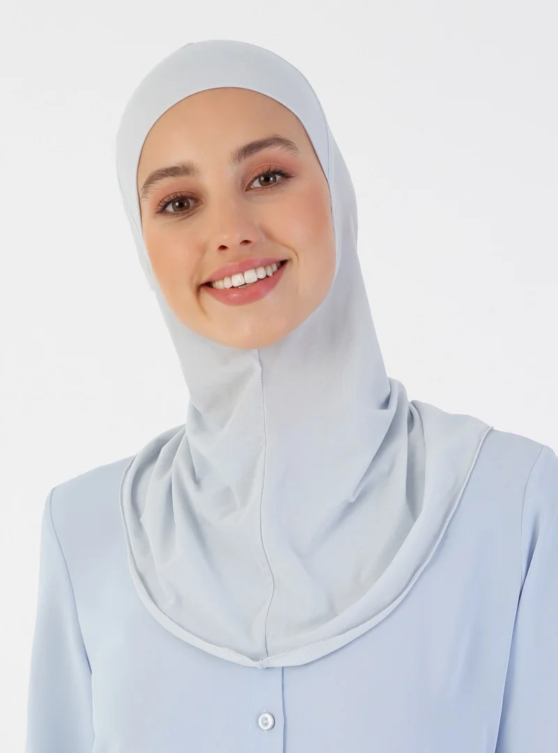 إيكاردين Breathable Fabric Neck Bonnet - Light Grey -