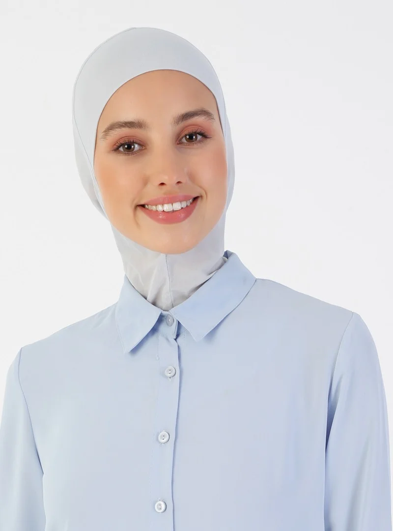 إيكاردين Breathable Fabric Neck Bonnet - Light Grey -