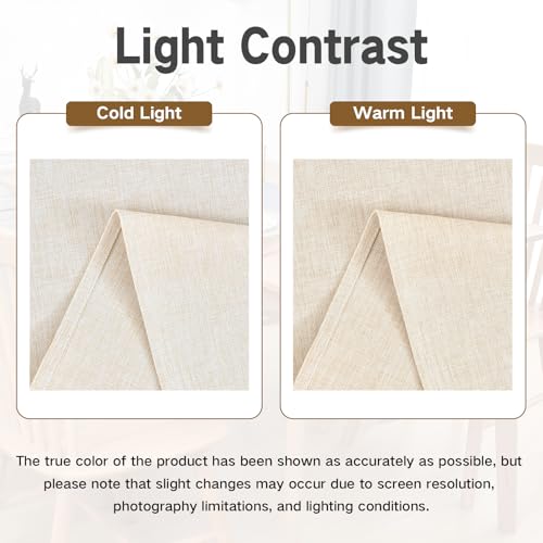 Nacuci Farmhouse Rustic Table Runner Neutral Faux Linen Table Runners Water Resistant Table Runner 48 inches Long for Living Room Dresser Bedroom Kitchen Dining Party 13x48 Inch - Image 4