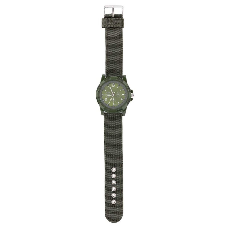 klarako Men Watch Bands Round Nylon Strap Military Wristwatch, Electronic Aklarakolog Wrist Watch Men Watch BandsWatch Bands (OD Green) - Image 2