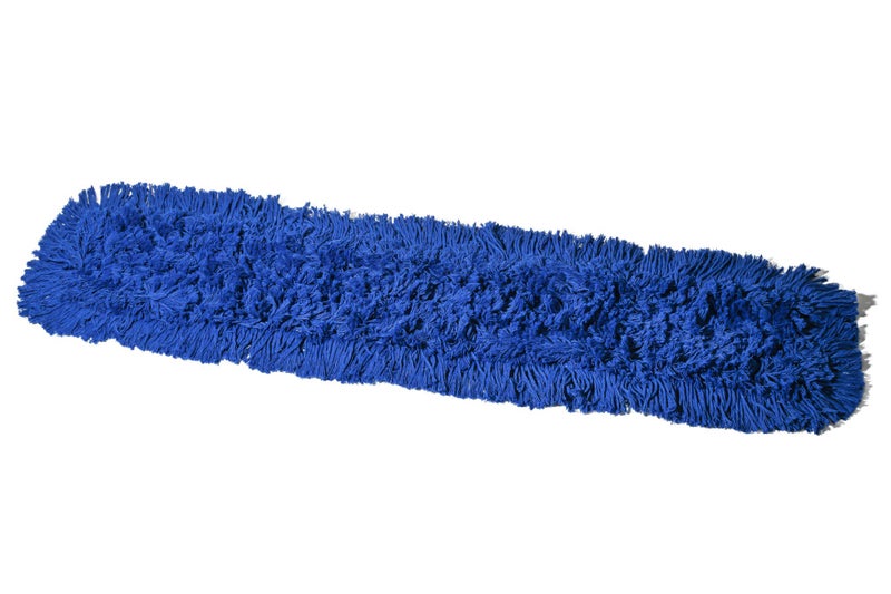 Tidy Tools Commercial Dust Mop Replacement Head 36 x 5 in Cotton Nylon Reusable Mop Head Industrial Dust Mop Refill for Floor Cleaning Janitorial Supplies Blue