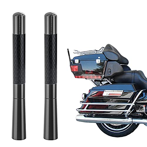 Tecreddy 2-Pack 4.7 inch Motorcycle Antenna Replacement for Harley Davidson Motorcycle 1989-2021 Touring Electra Glide Road Glide Tour Ultra Classic - Image 1