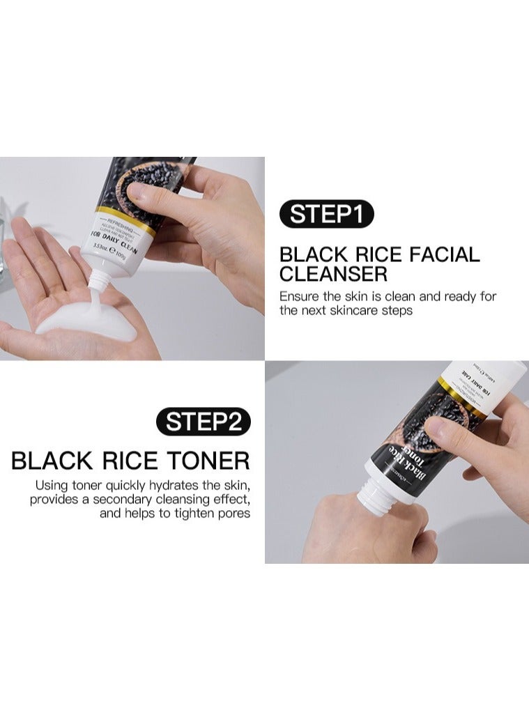 Kormesic كريم تنظيف الأرز الأسود-100 جرام غسيل الوجه التنظيف العميق - Image 2