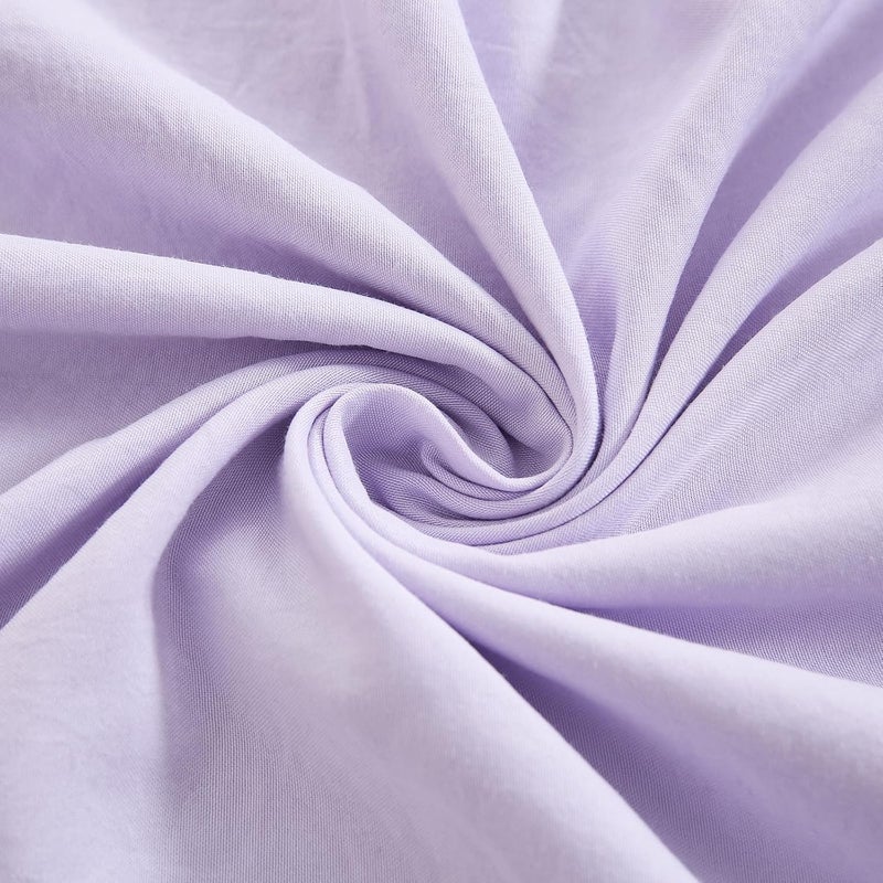 Merryword غطاء وسادة بلون بنفسجي، مقاس 20×54 بوصة، تصميم شيك وأنيق، غطاء وسادة لطيف (لون بنفسجي) - Image 5
