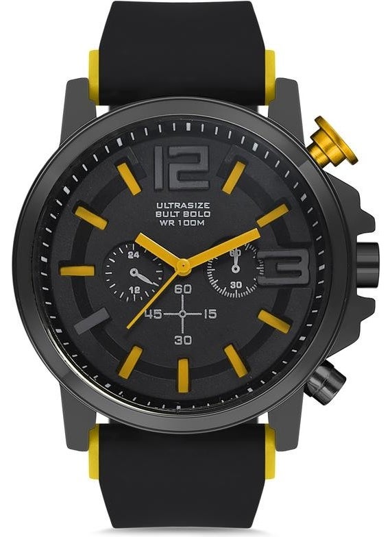 Aqua Di Polo 1987 Men's Black Silicone Strap Analog Wristwatch APWR010002  - Image 1