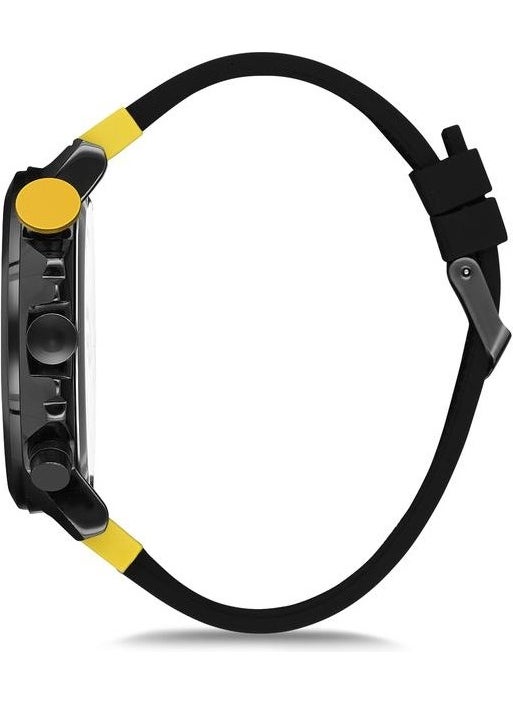 Aqua Di Polo 1987 Men's Black Silicone Strap Analog Wristwatch APWR010002  - Image 3
