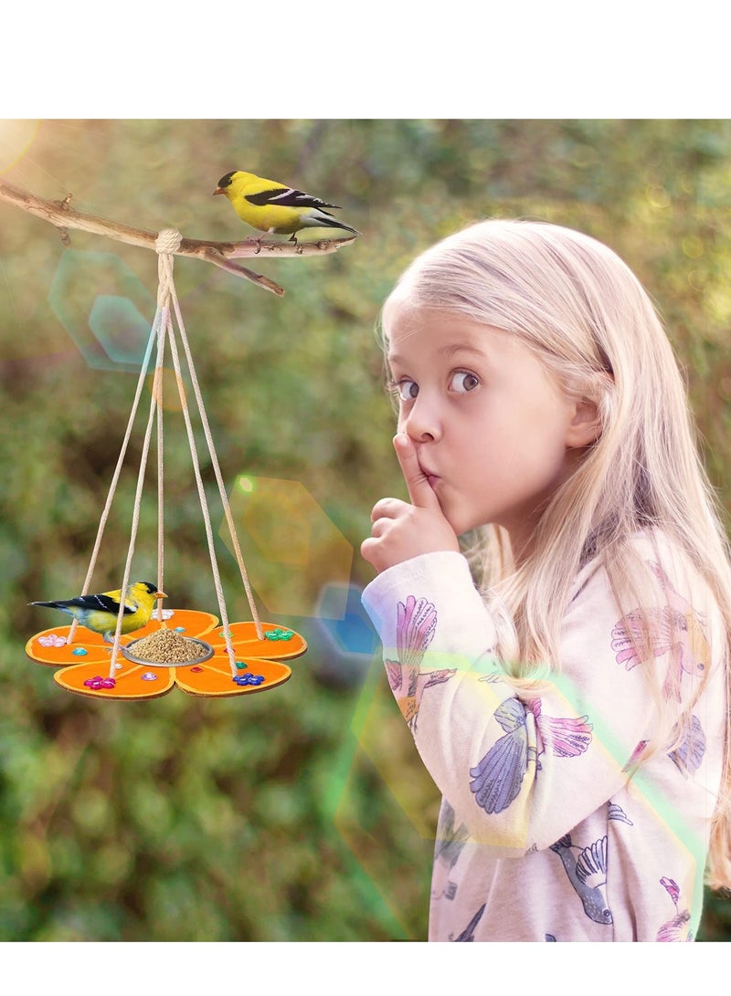 Kids' DIY Wooden Bird Feeders Painting Kit - 3-Piece Arts and Crafts Set for Creative Fun and Outdoor Learning Activities. Perfect for Young Artists and Nature Lovers! - Image 4