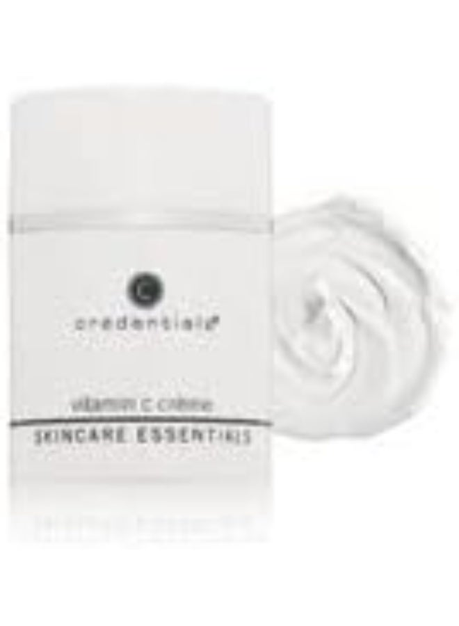 Credentials Vitamin C Creme â€“ Brightening & Hydrating Face Moisturizer with Aloe Vera, Grape Seed & Grapefruit Peel Oils, Boosts Collagen, Soothes & Protects Skin