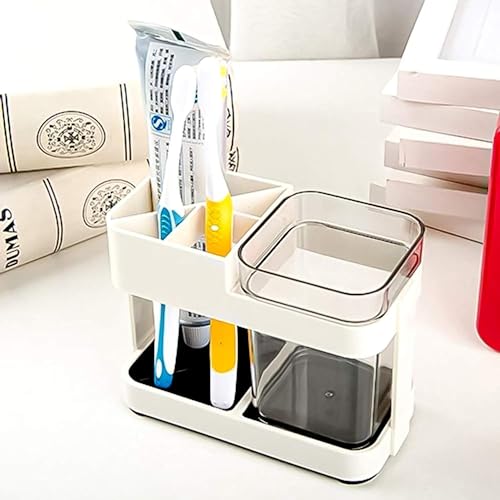 Boniry Toothbrush Holders for Bathroom - Durable and Sturdy Brush Holder, Multipurpose Brush Holder for Bathroom Wall - Perfect for Home Use (1 Cup Holder) - Image 1