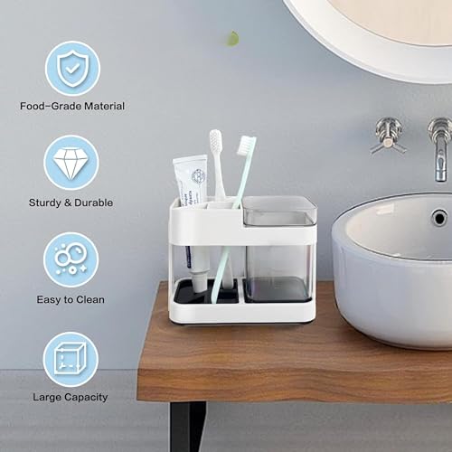 Boniry Toothbrush Holders for Bathroom - Durable and Sturdy Brush Holder, Multipurpose Brush Holder for Bathroom Wall - Perfect for Home Use (1 Cup Holder) - Image 4