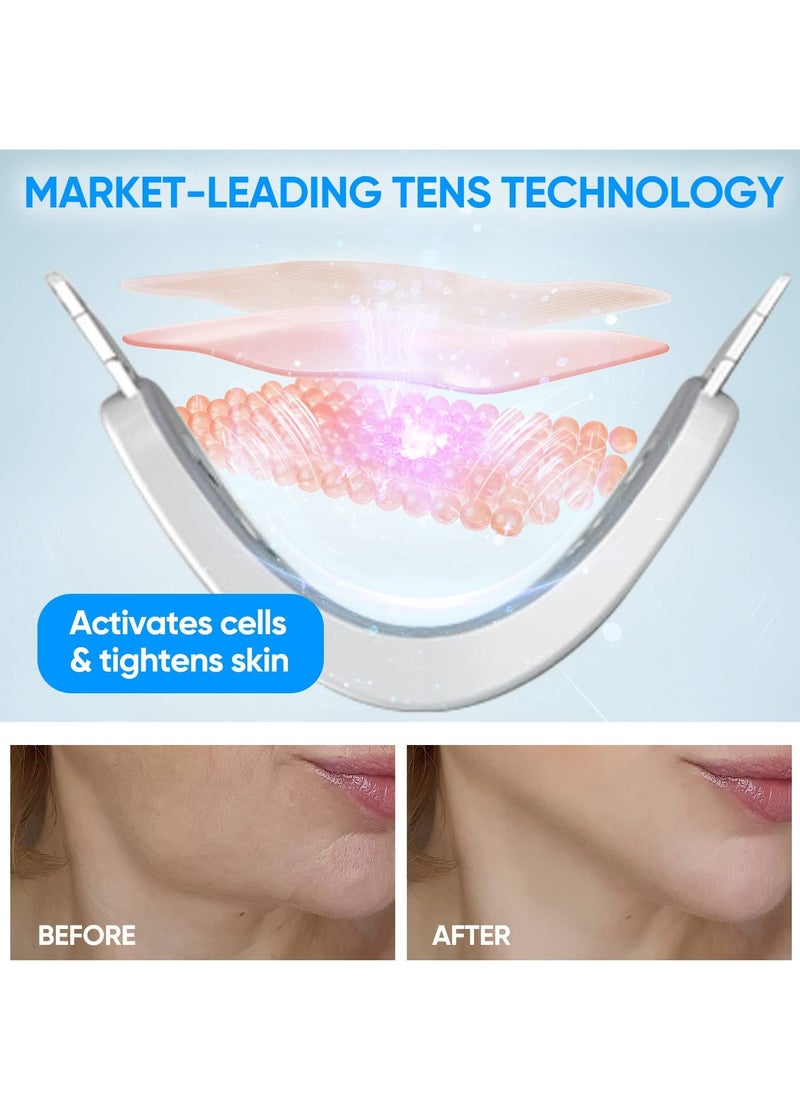 Electric V-Face Machine, Shaping Face Lifting Device Double Chin Reducer Beauty Machine, V Face Shaping Massager Face Lifting Tool Anti Wrinkle Beauty Machine with Blue Light