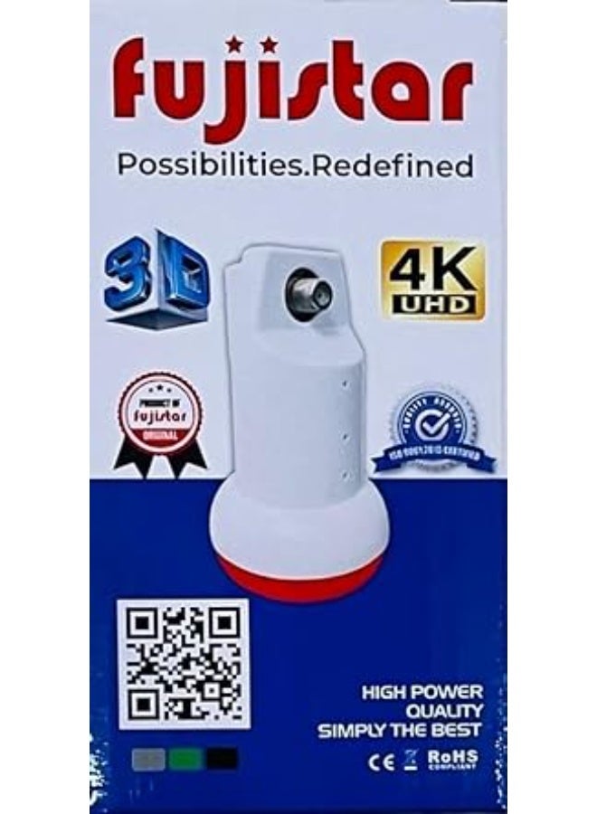 فوجي ستار جهاز استقبال Fujistar Satellite LNB بدقة 4K UHD عالية الوضوح، يدعم تقنية 3D، رؤية فائقة الوضوح، طاقة عالية، جودة معتمدة FB-1100 - Image 2
