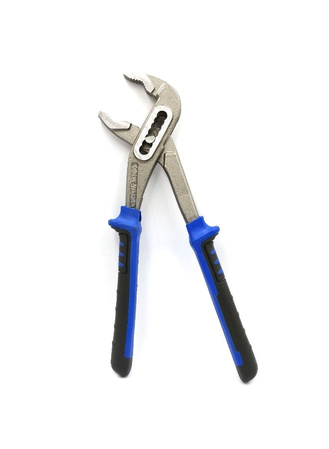 كماشة مضخة مياه قابلة للتعديل، مصنوعة من فولاذ الكروم والفاناديوم، مزودة بسبعة أخاديد لضبط سريع، مفتاح ربط أنابيب متعدد الوظائف، كماشة سباكة، مقبض مانع للانزلاق من مادة TPR، مناسبة لإصلاح السباكة، وصيانة المنازل، وأعمال خطوط الأنابيب، والصواميل، والمسامير، والأنابيب، والاستخدام الصناعي، والاستخدام الشاق. - Image 1