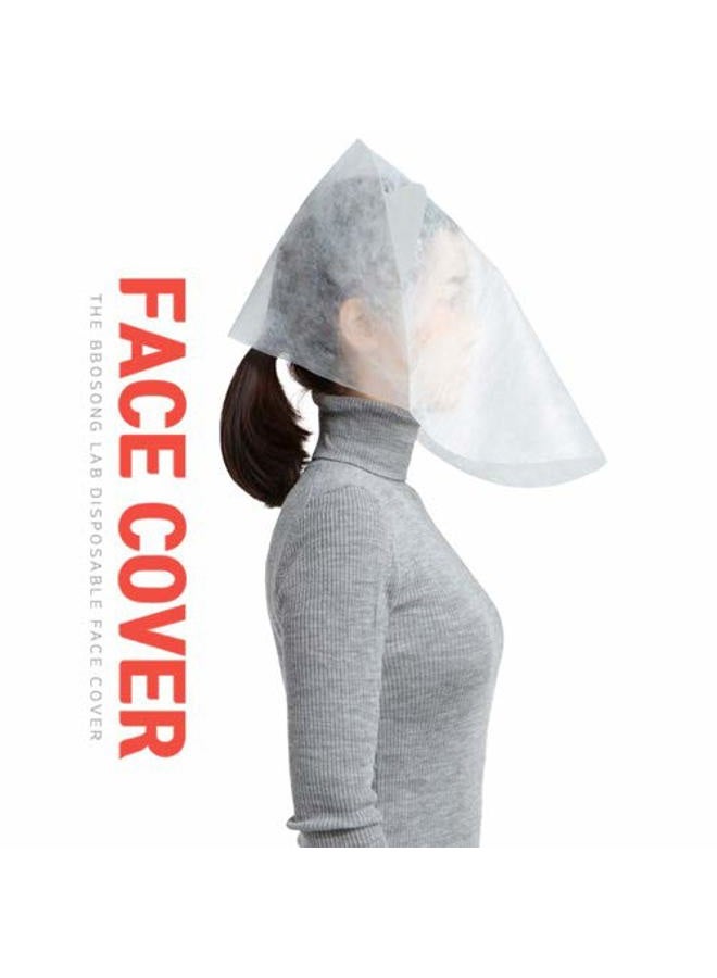 The Bbosong Lab Disposable Makeup Protector Hood 10pcs/This face cover prevents makeup stain while changing clothes Disposable Makeup Protector Disposable Cosmetic Mask Disposable Makeup Protector - Image 5