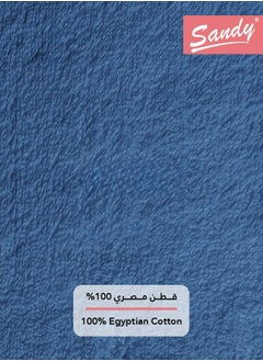 Sandy Sandy Premium Hotel Quality Bath Towel 100% Cotton Made in Egypt -  Soft Quick Drying and Highly Absorbent (70x140 cm) - Blue  - Image 5