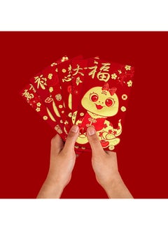 erorex 2025 Chinese New Year Red Envelope 36Pcs China Spring Festival Red Packets With 6 Different Gold Foil Patterns Year Of The Snake Lucky Money Envelopes Red Packet Hong Bao For Children Large Size  - Image 3